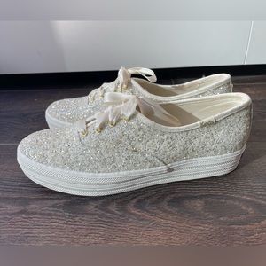 Keds for Kate Spade glitter platform sneakers